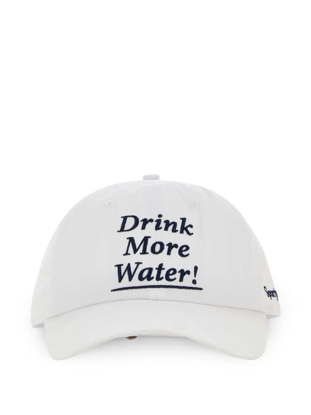 Sporty & Rich slogan-embroidered baseball cap - Weiß