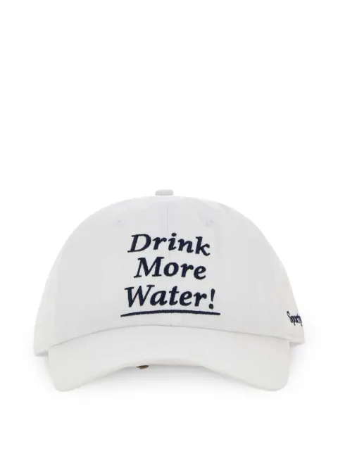 Sporty & Rich slogan-embroidered baseball cap
