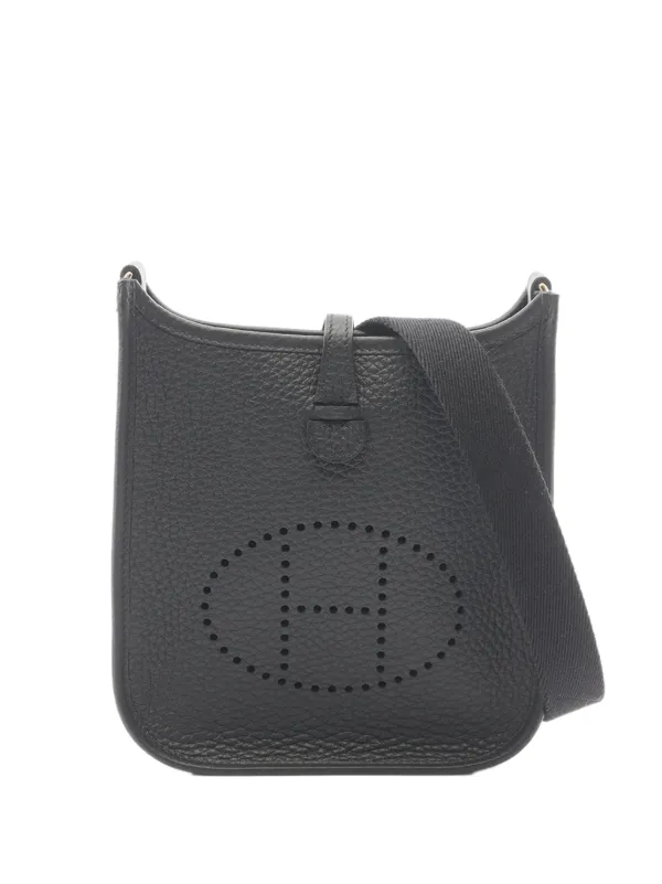 Hermès Pre-owned 2025 Clemence Evelyne Amazone 16 Crossbody Bag in Black