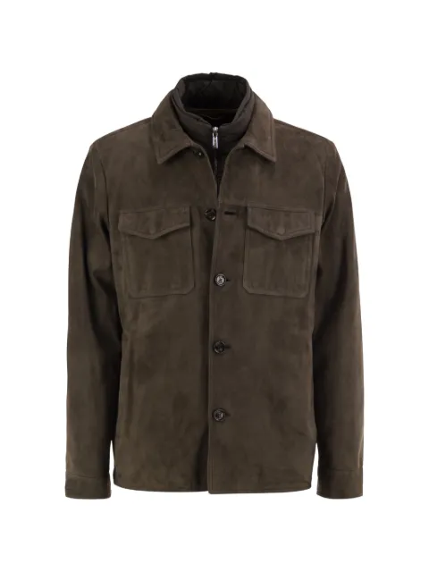 Moorer Torquato-TZ suede layered-detail jacket