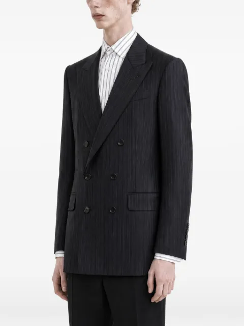 TOM FORD stripe-pattern double-breasted blazer