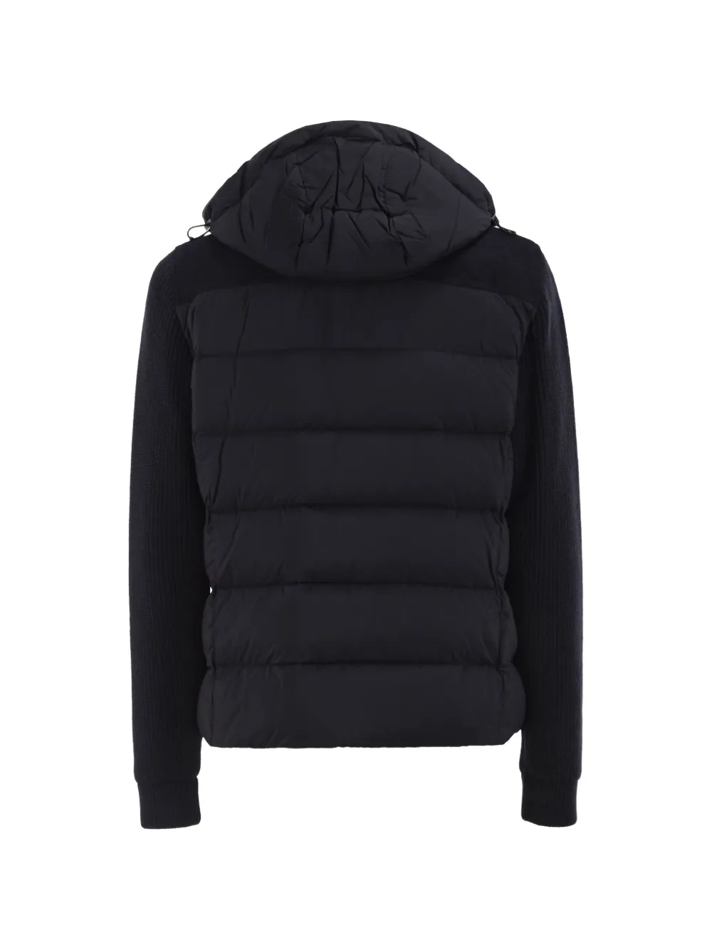Moorer Allori-Lsm gewatteerd ribgebreid jack Blauw