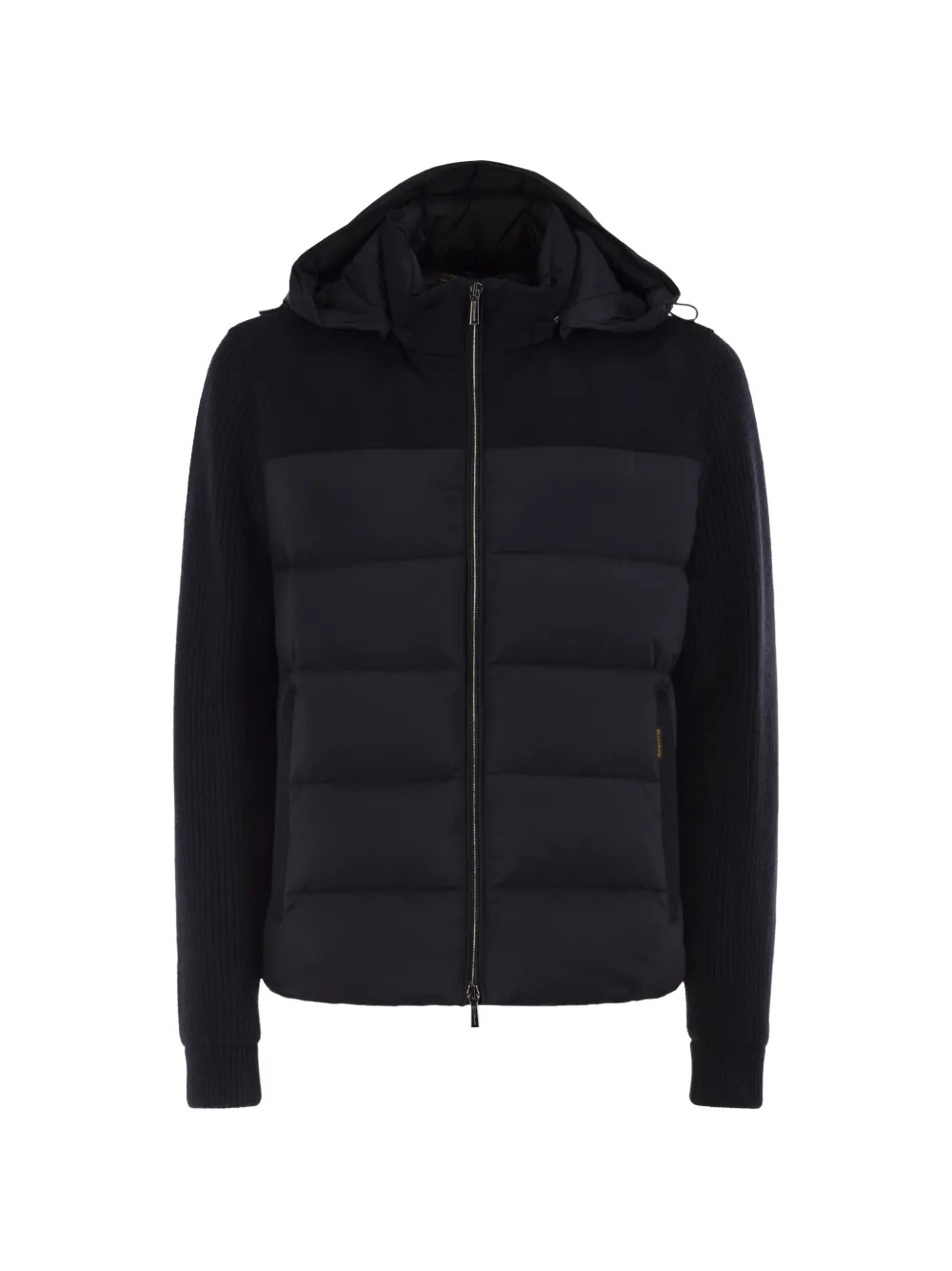 Moorer Allori-Lsm quilted rib-knit jacket - Blu