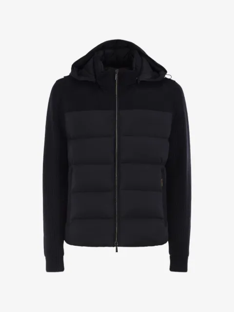 Moorer Allori-Lsm quilted rib-knit jacket