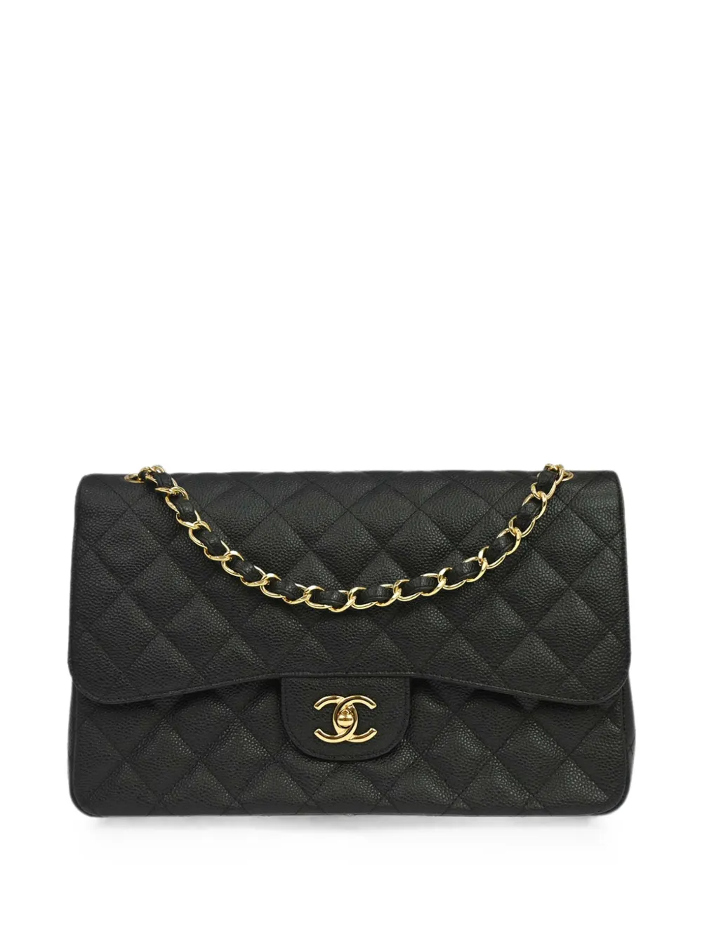 CHANEL Pre-Owned 2012 Jumbo Classic shoulder bag - Black