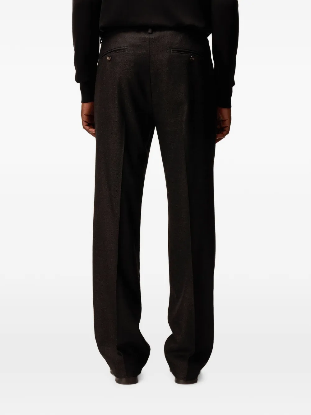 RETORI Broek met geplooid detail Grijs