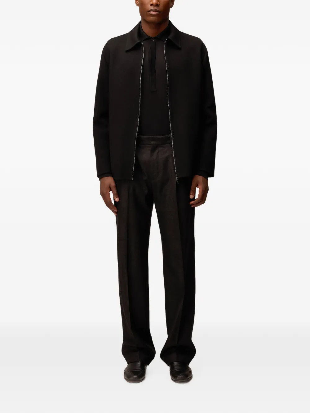 RETORI Broek met geplooid detail Grijs