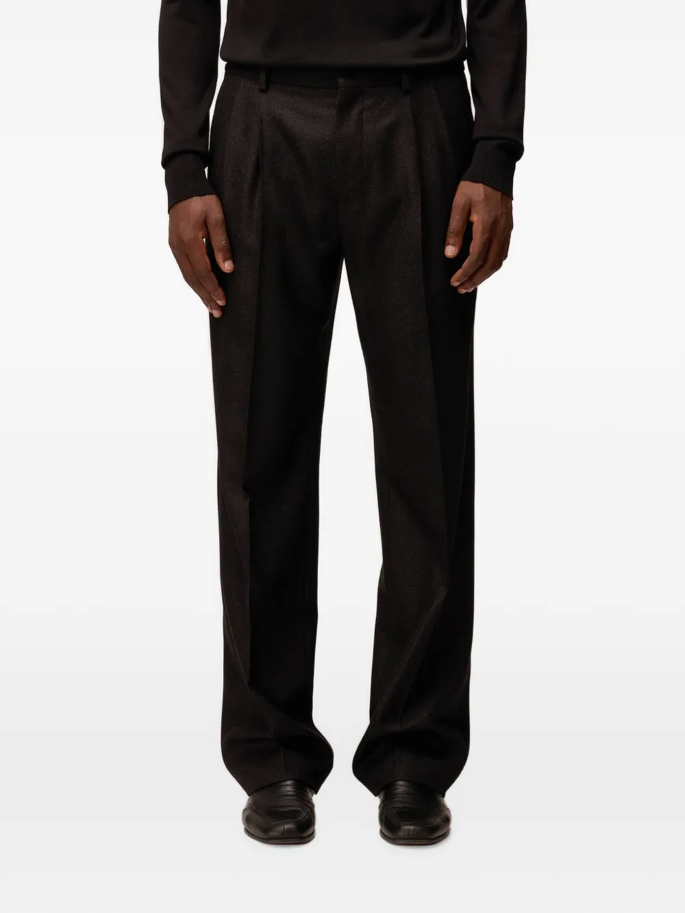 RETORI Broek met geplooid detail Grijs