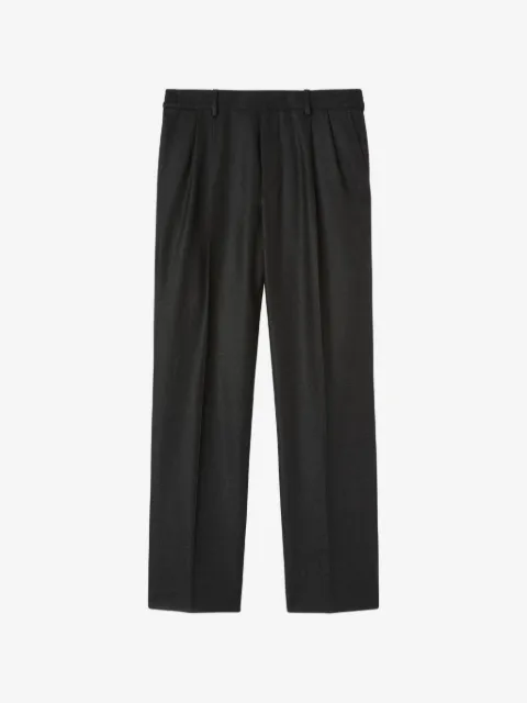 RETORI pleated flannel trousers