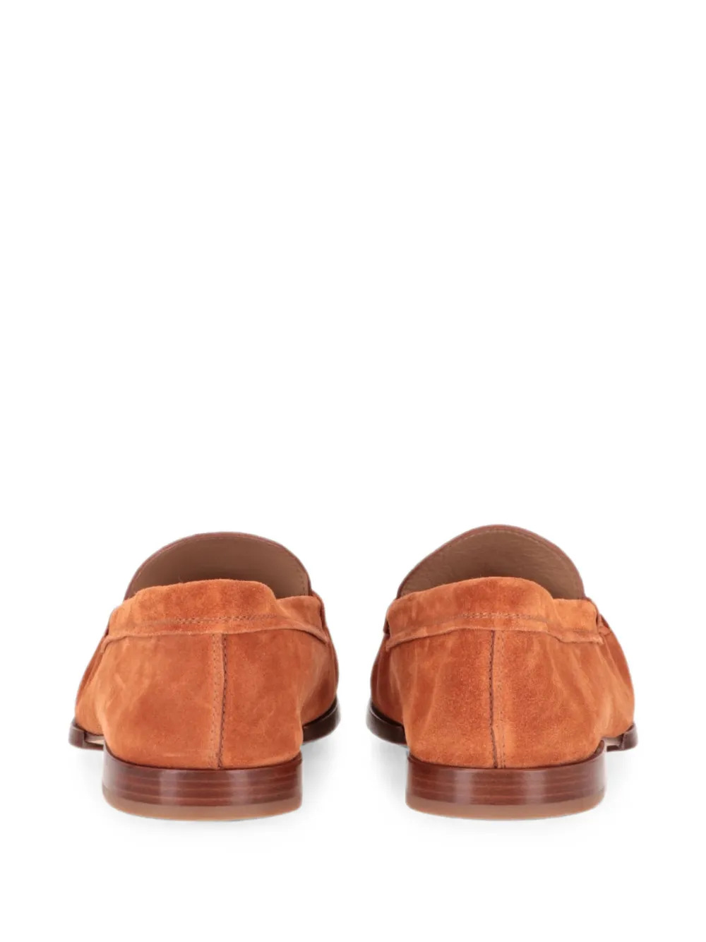 Tod's whipstitch-detail loafers Oranje