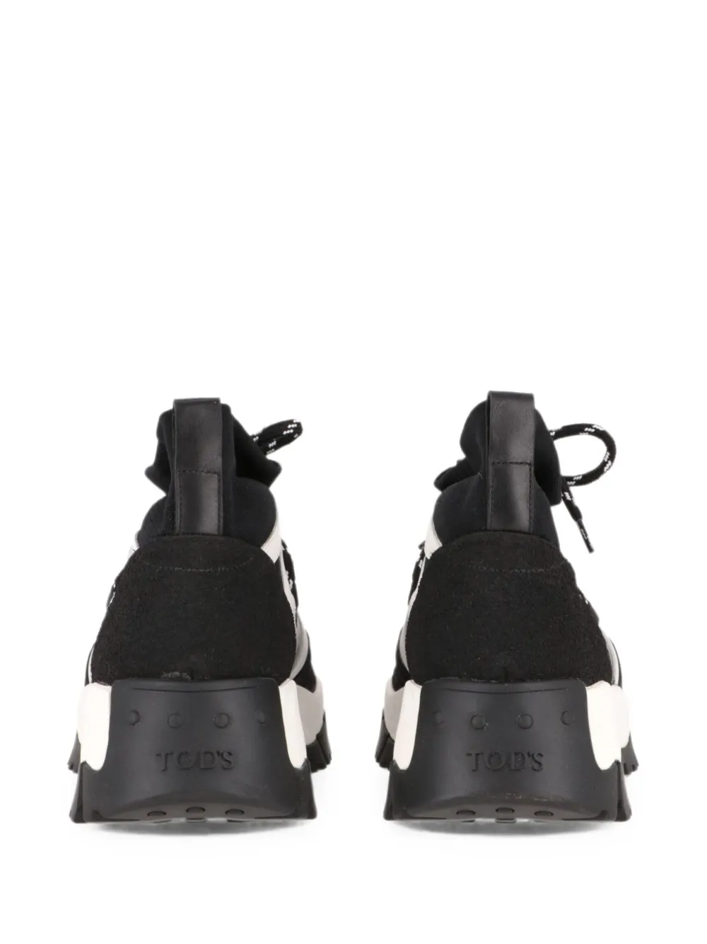 Tod's panelled high-top sneakers Zwart