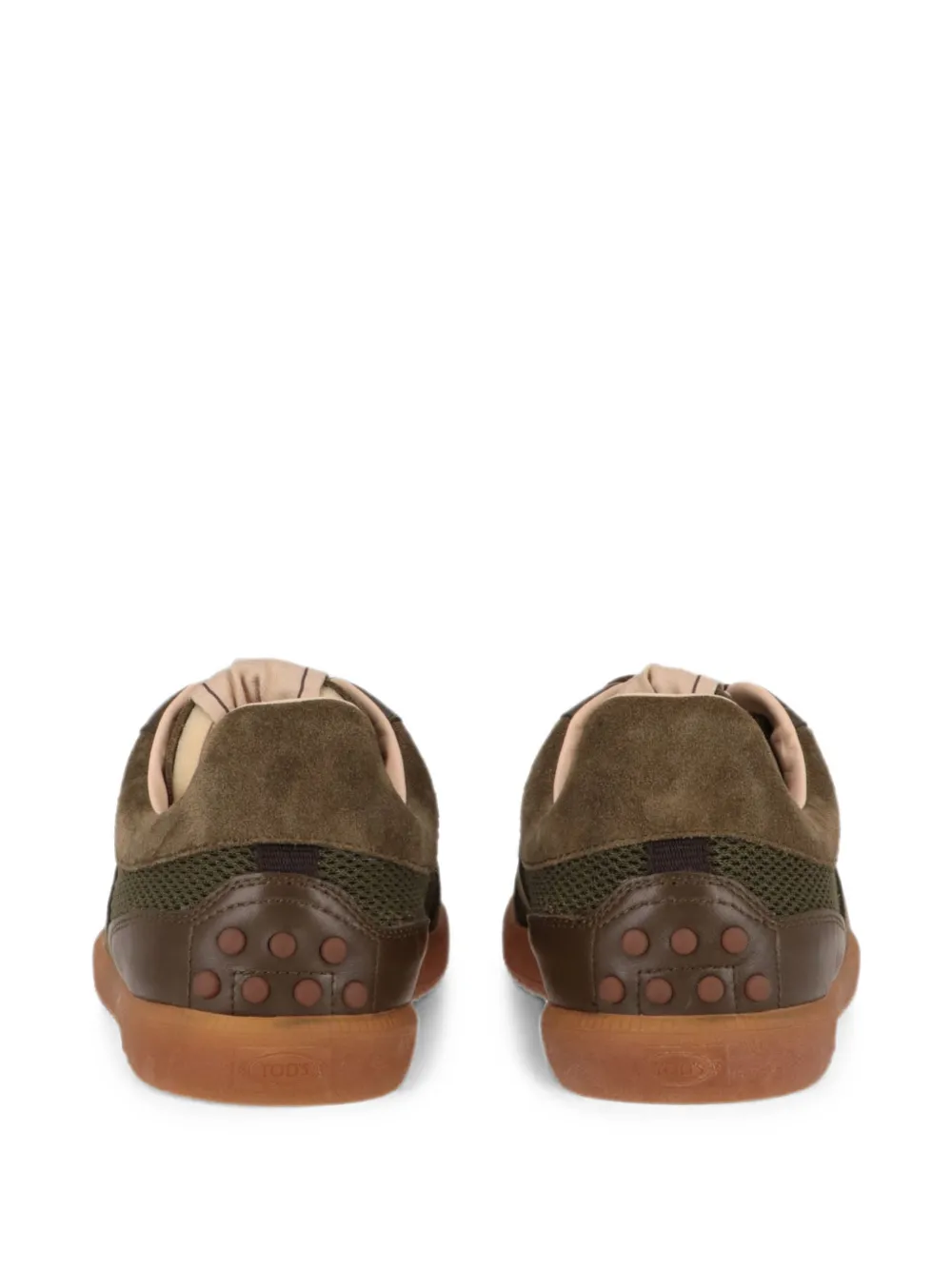 Tod's Tabs Gommino-detail panelled sneakers Groen