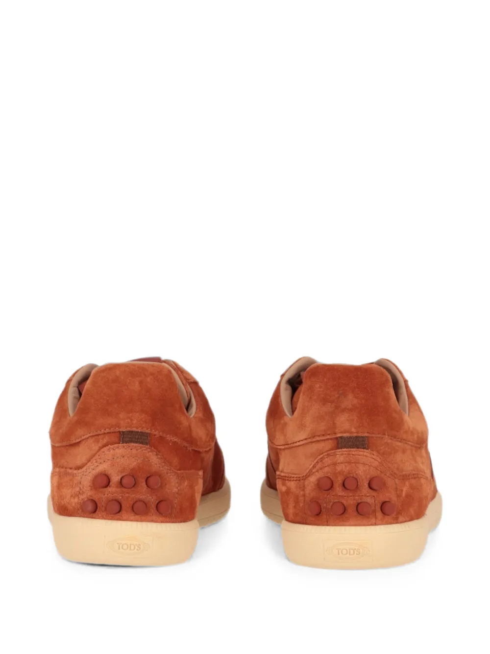 Tod's Tabs logo-embossed suede sneakers Oranje