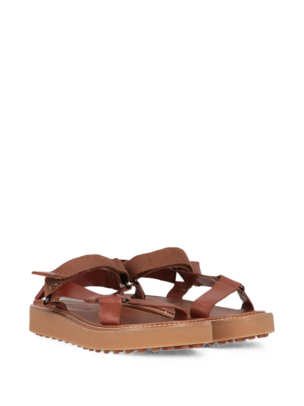 Tod's touch-strap Gommino-sole sandals Bruin