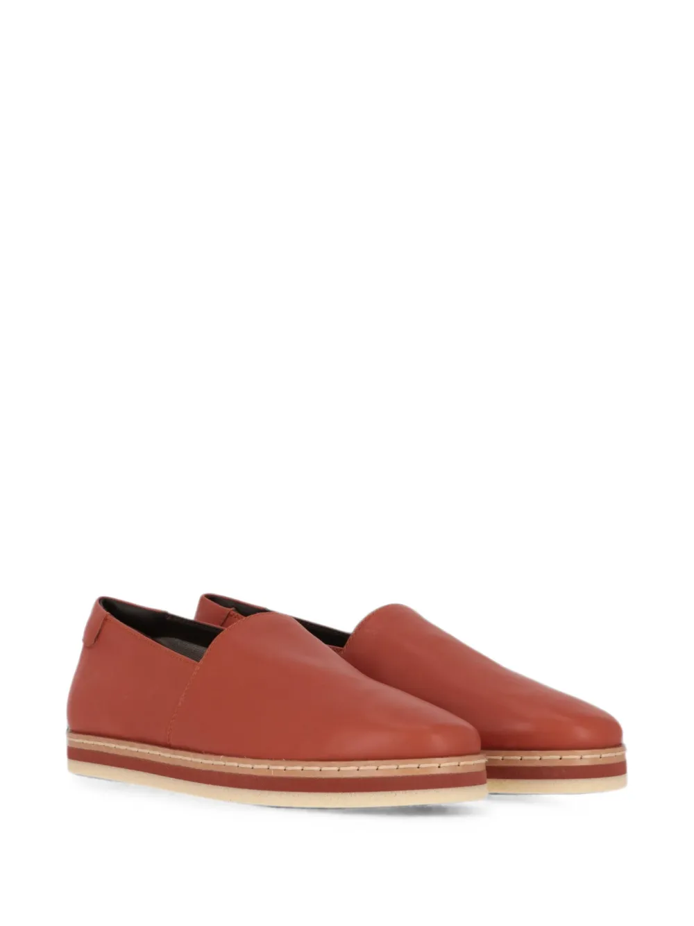 Tod's logo-print leather loafers Bruin