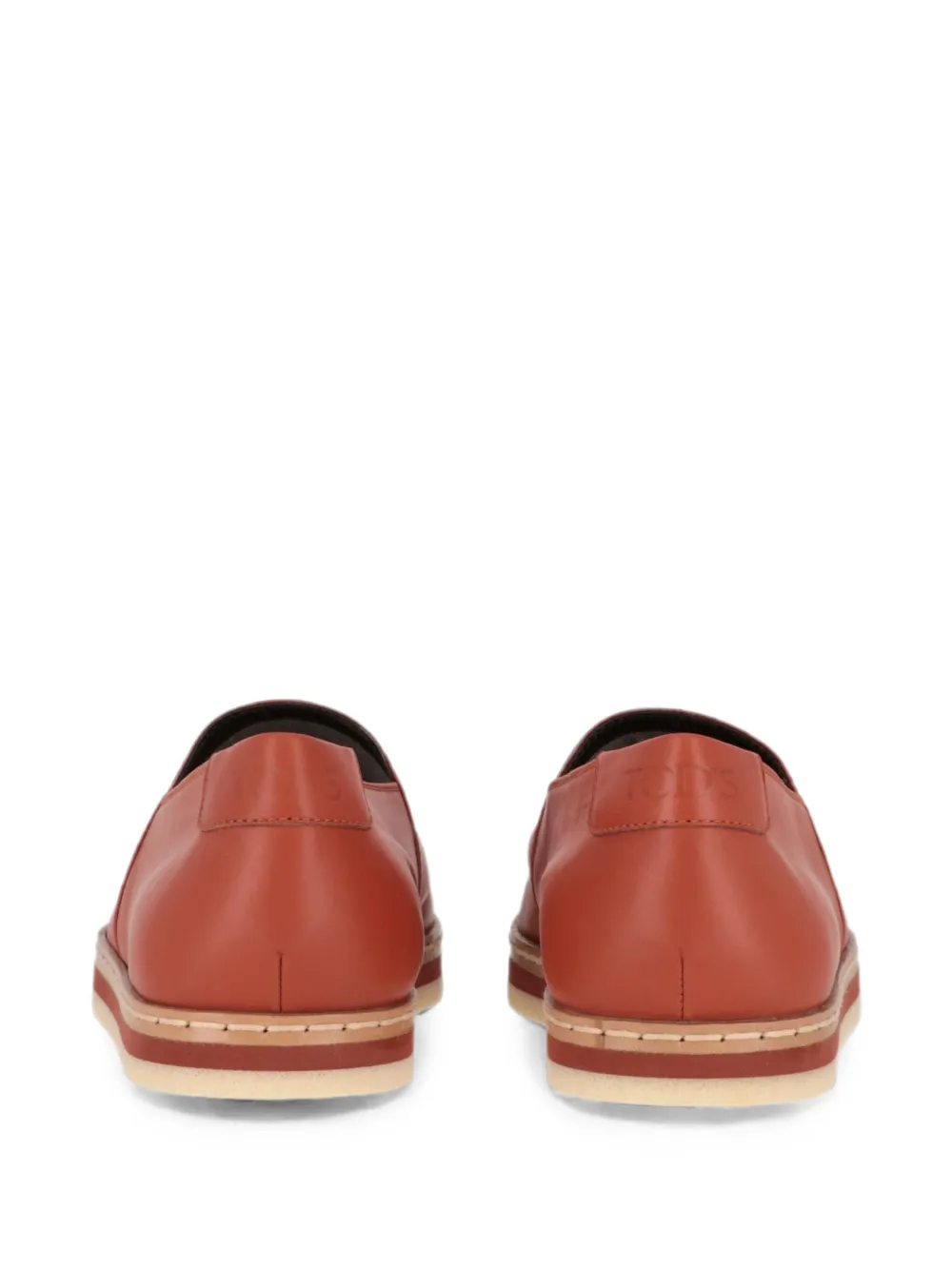 Tod's logo-print leather loafers Bruin