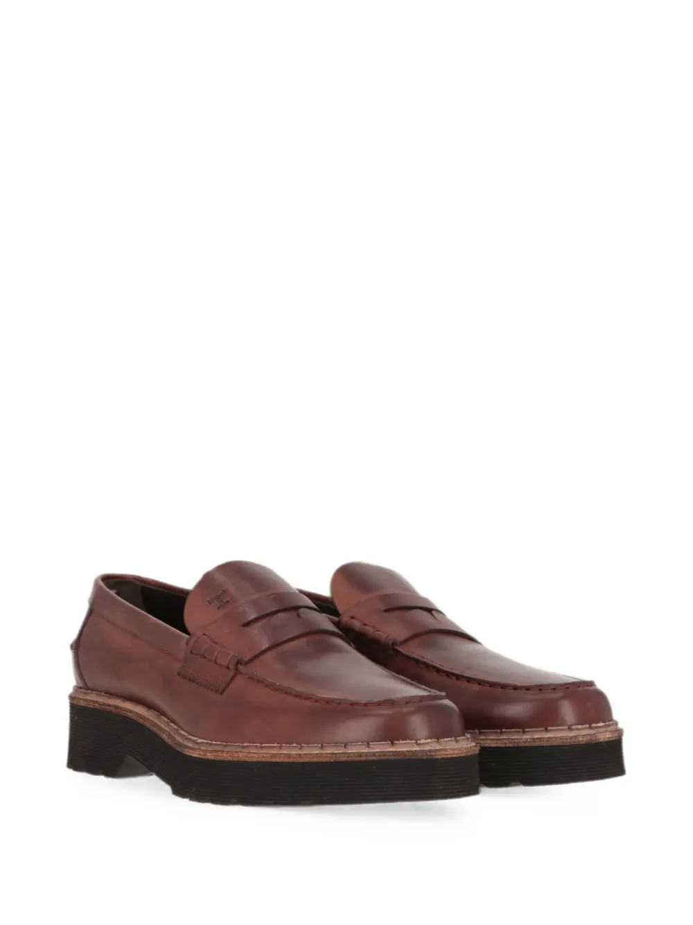 Tod's leather penny loafers Bruin