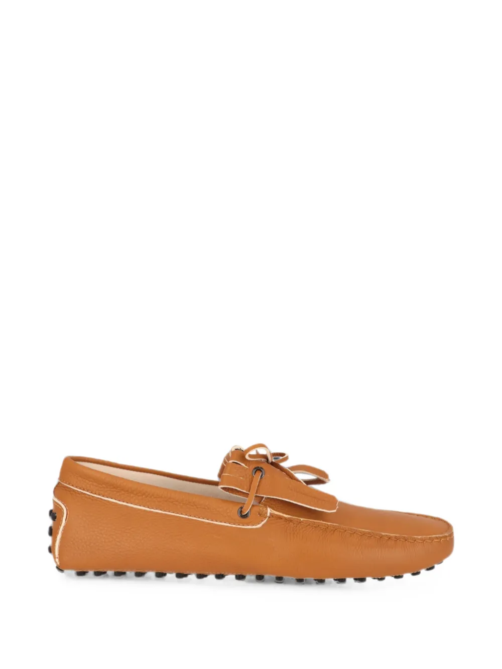 Tod's fringe-detail Gommino loafers - Braun
