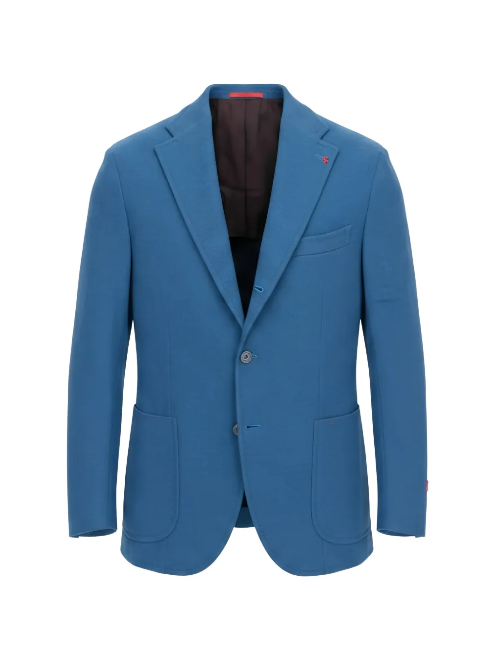 Isaia single-breasted notch-lapel blazer - Blu