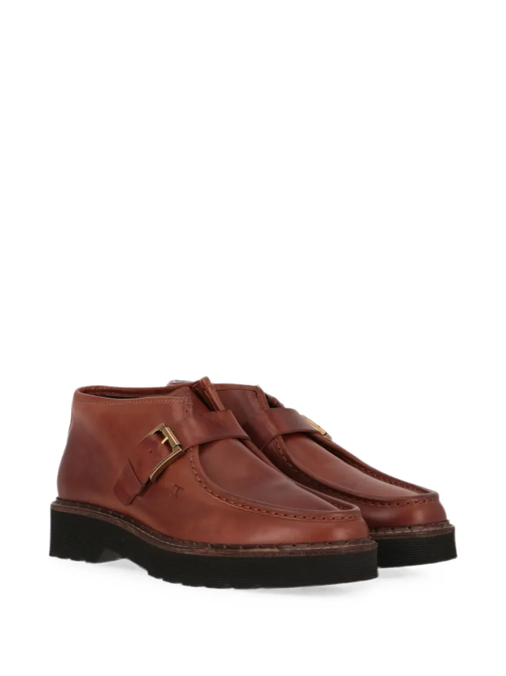 Tod's buckle-fastening leather loafers Bruin