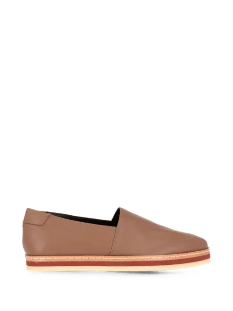 Tod's leather slip-on loafers