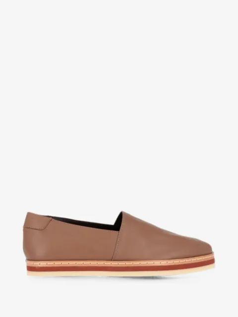 Tod's leather slip-on loafers
