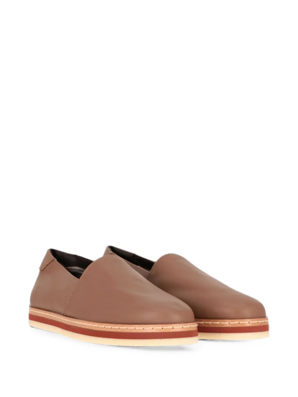 Tod's leather slip-on loafers Bruin