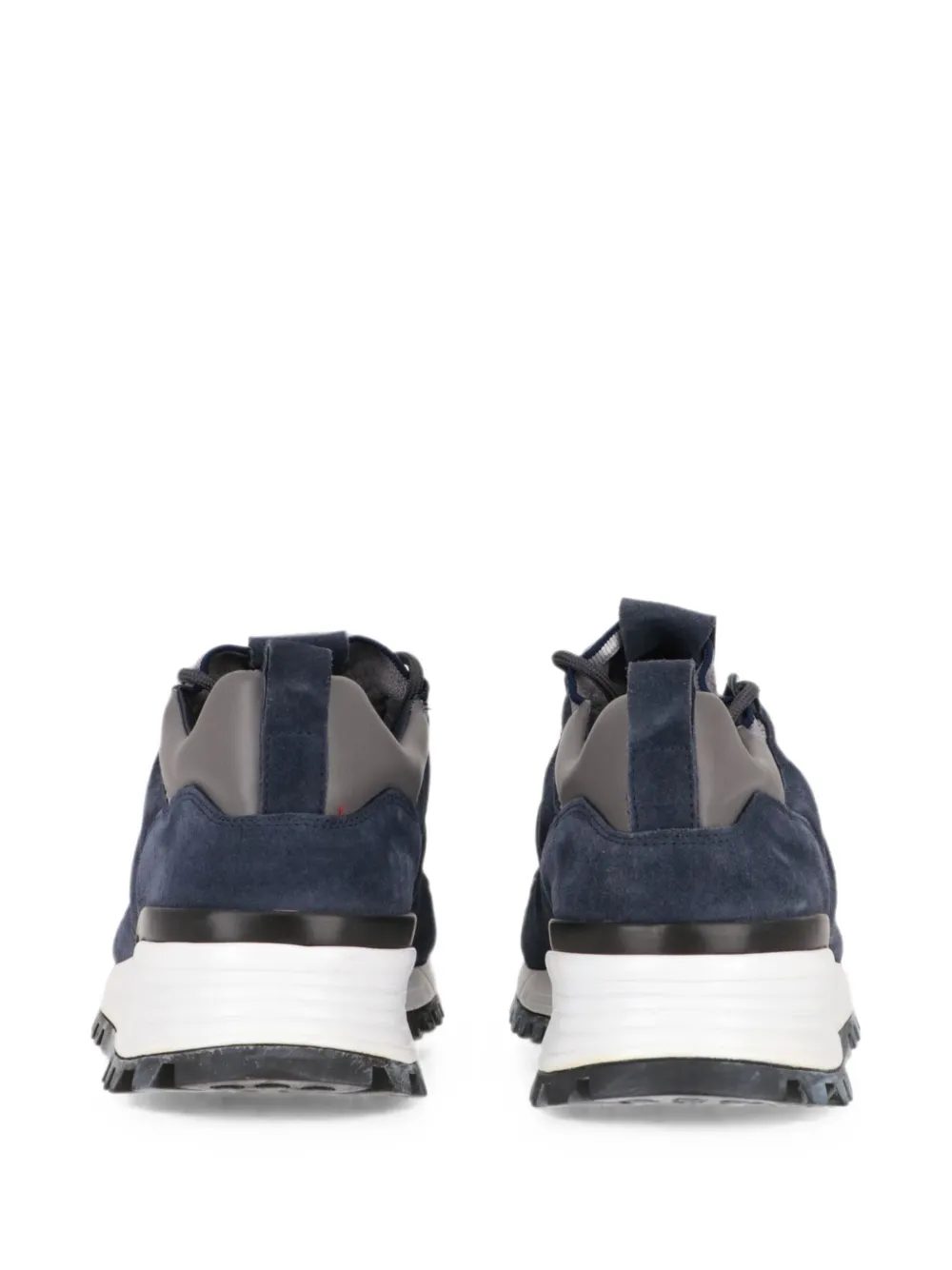 Tod's suede panelled sneakers Blauw