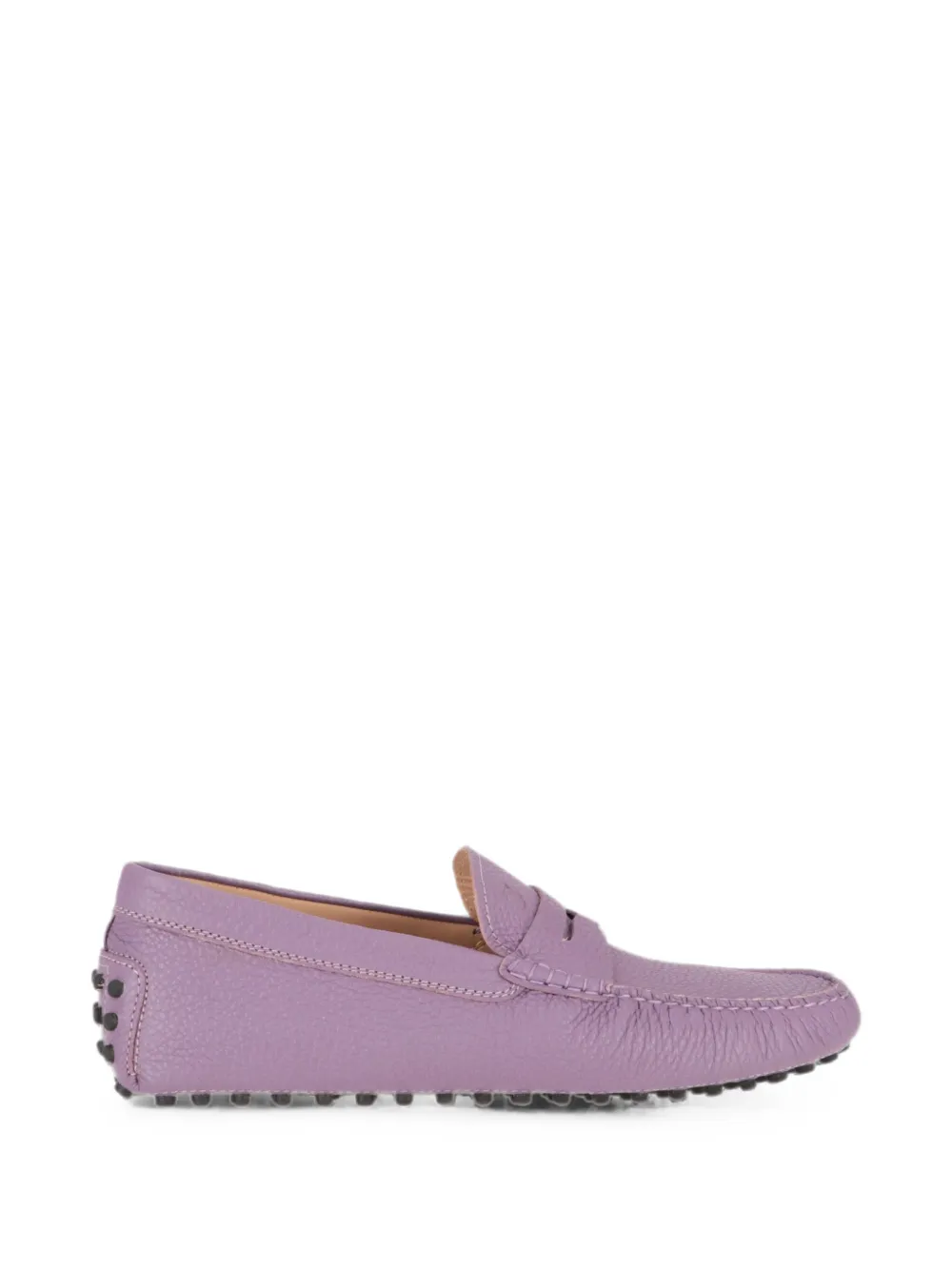 Tod's pebbled leather loafers - Violett
