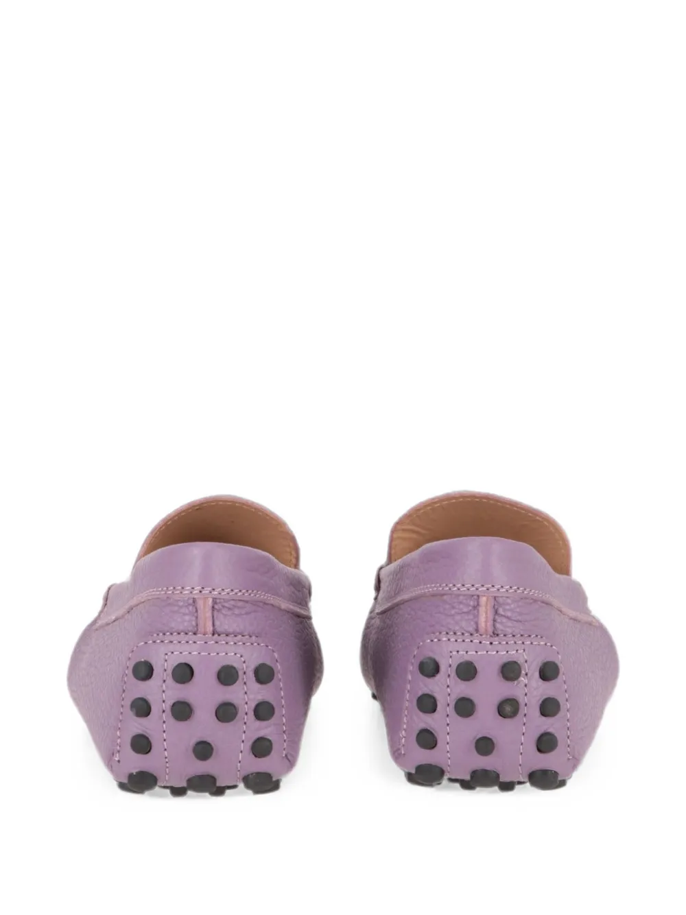 Tod's pebbled leather loafers Paars