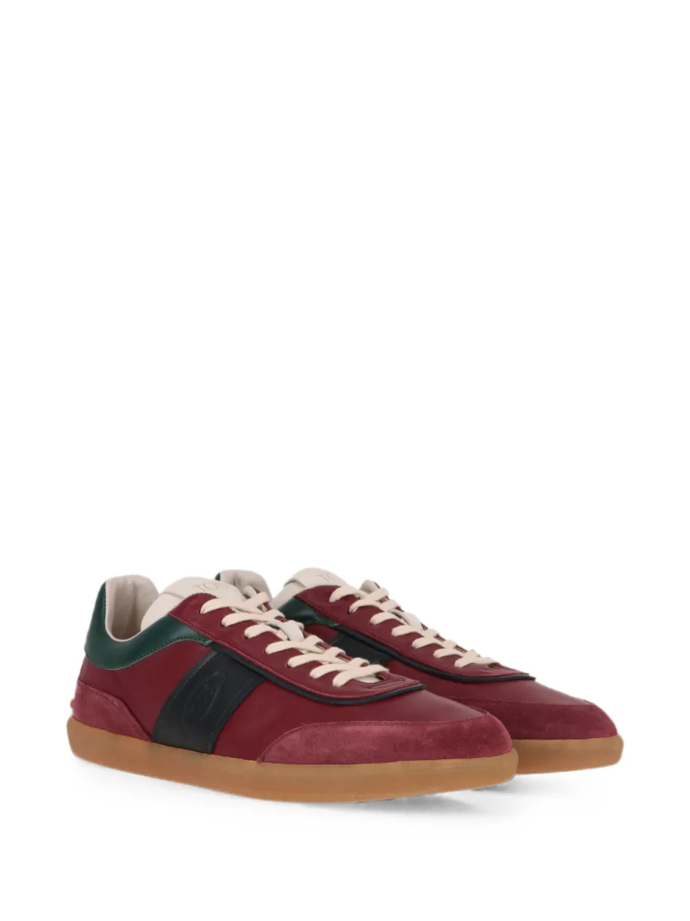 Tod's Gommino-detail panelled sneakers Rood