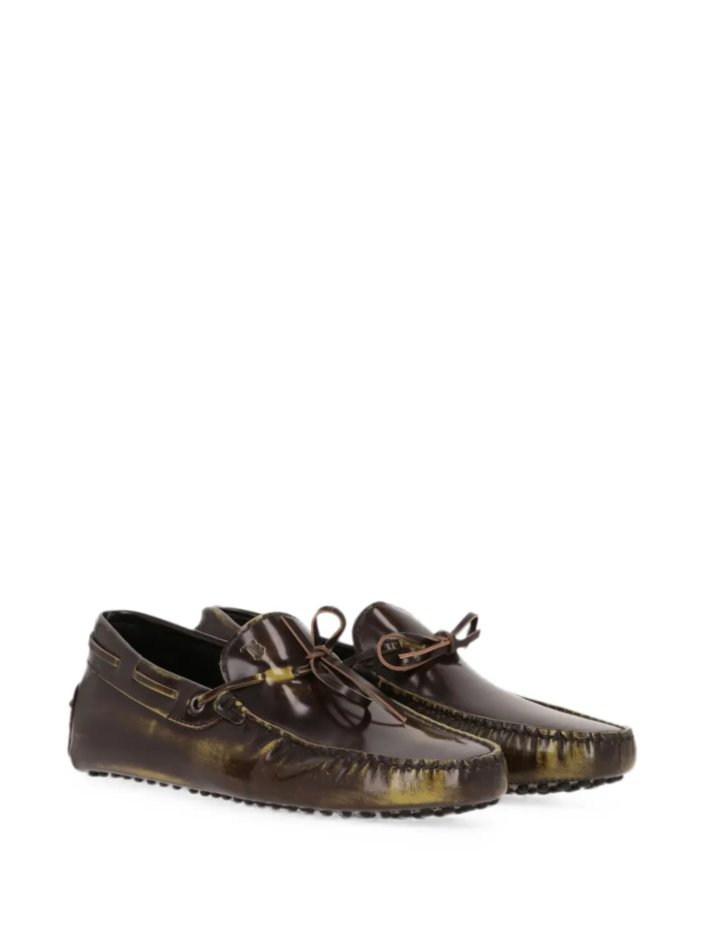 Tod's bow-detail Gommino loafers Bruin