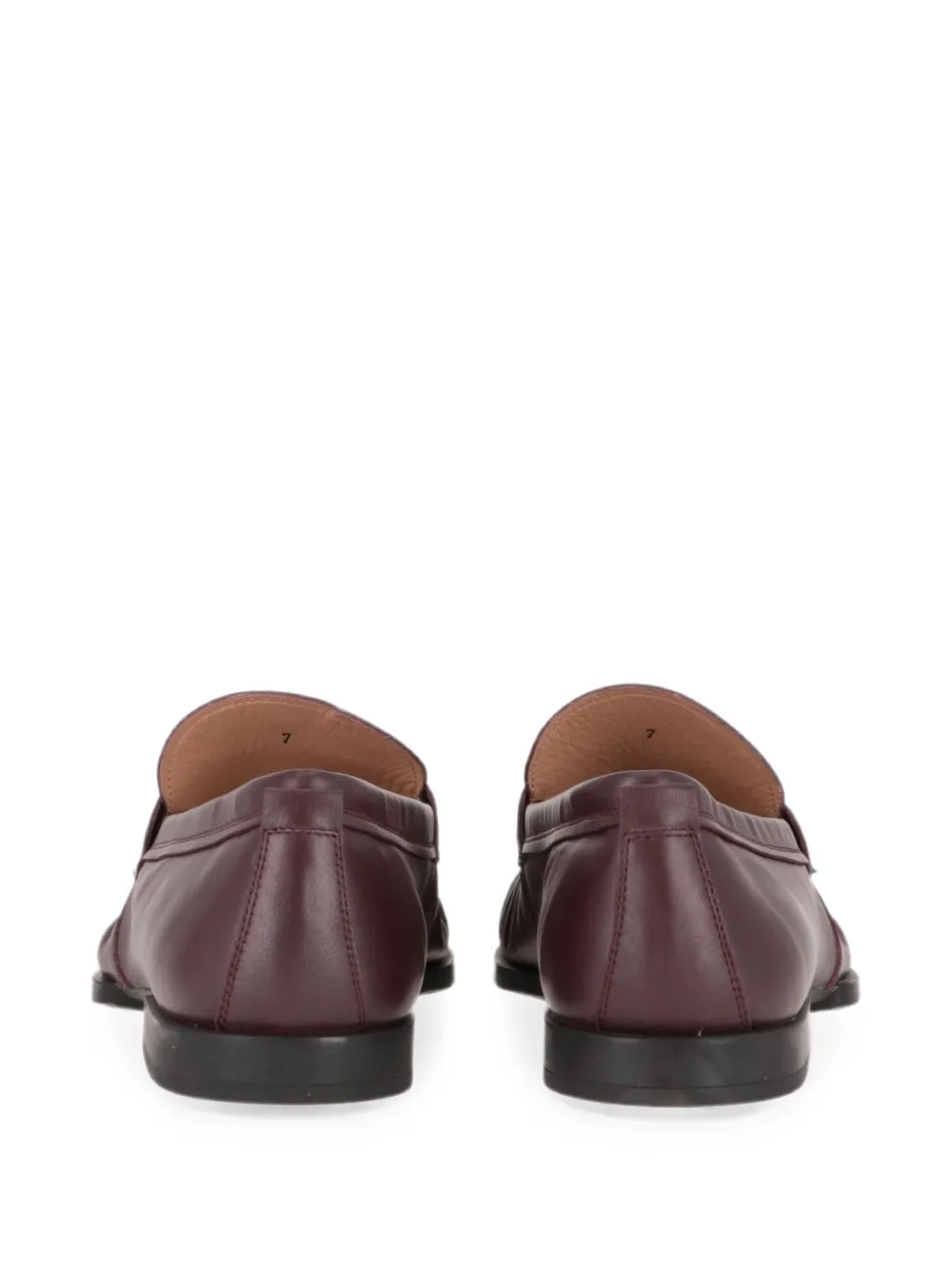 Tod's ruched-detail loafers Rood