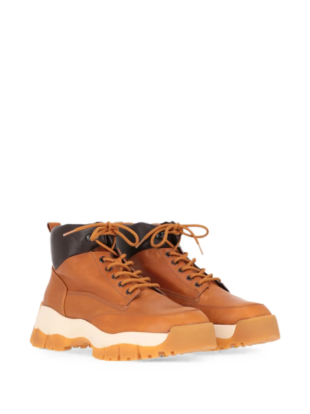 Tod's lace-up panelled boots Bruin