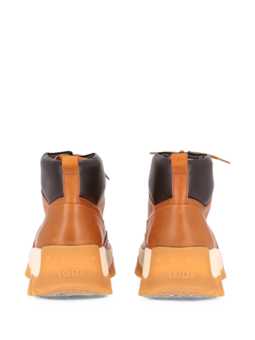 Tod's lace-up panelled boots Bruin