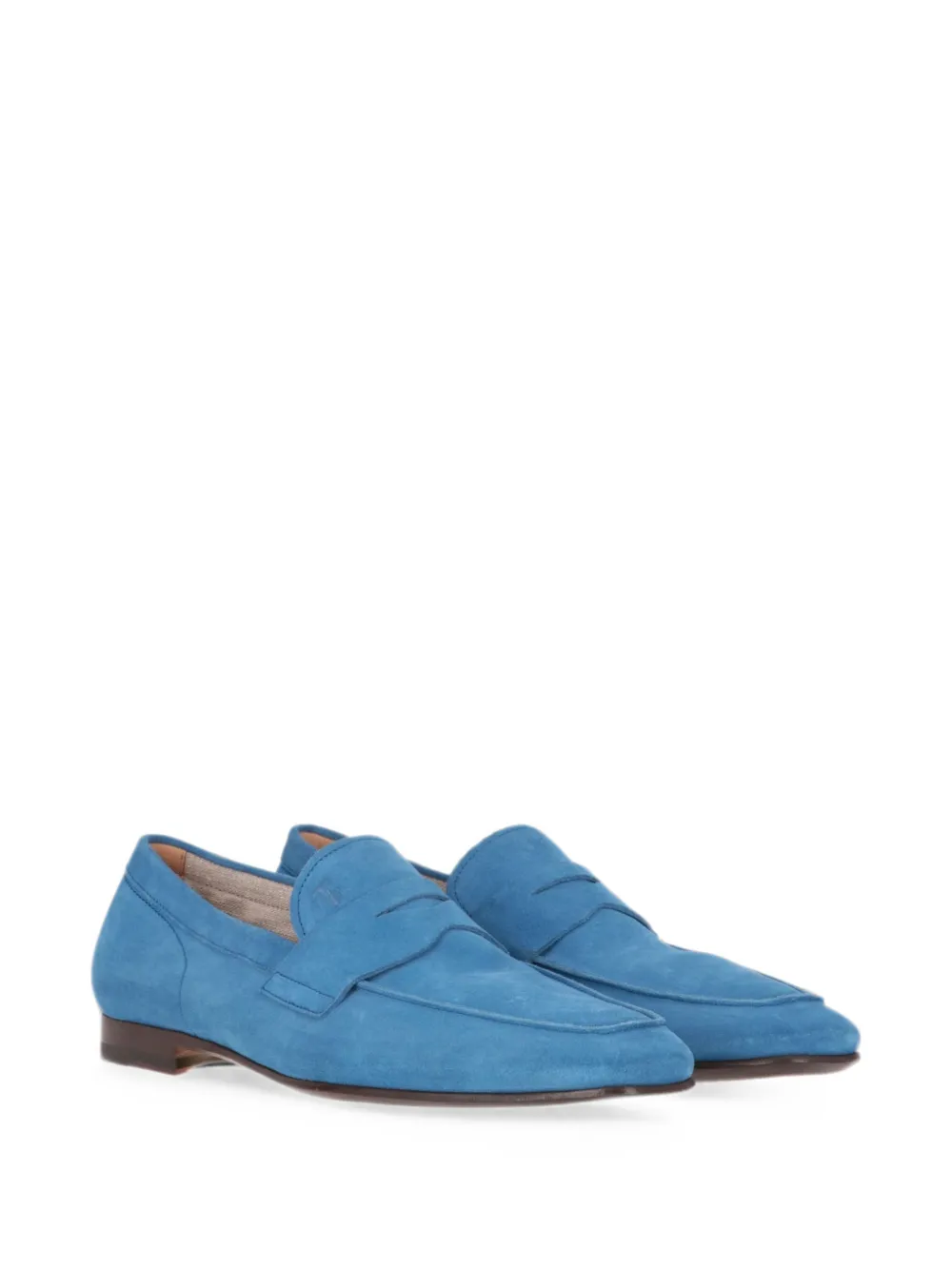 Tod's suede penny loafers Blauw
