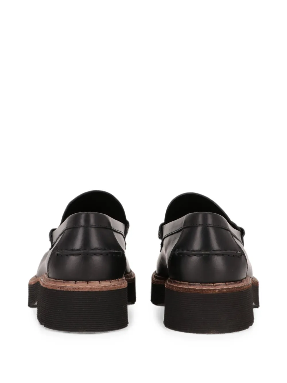 Tod's leather penny loafers Zwart