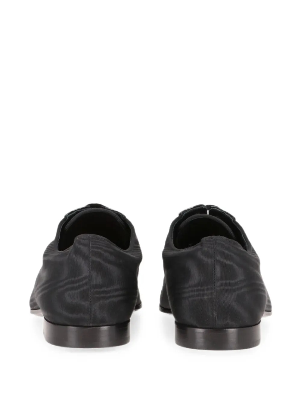 Tod's moiré-effect lace-up Oxford shoes Zwart