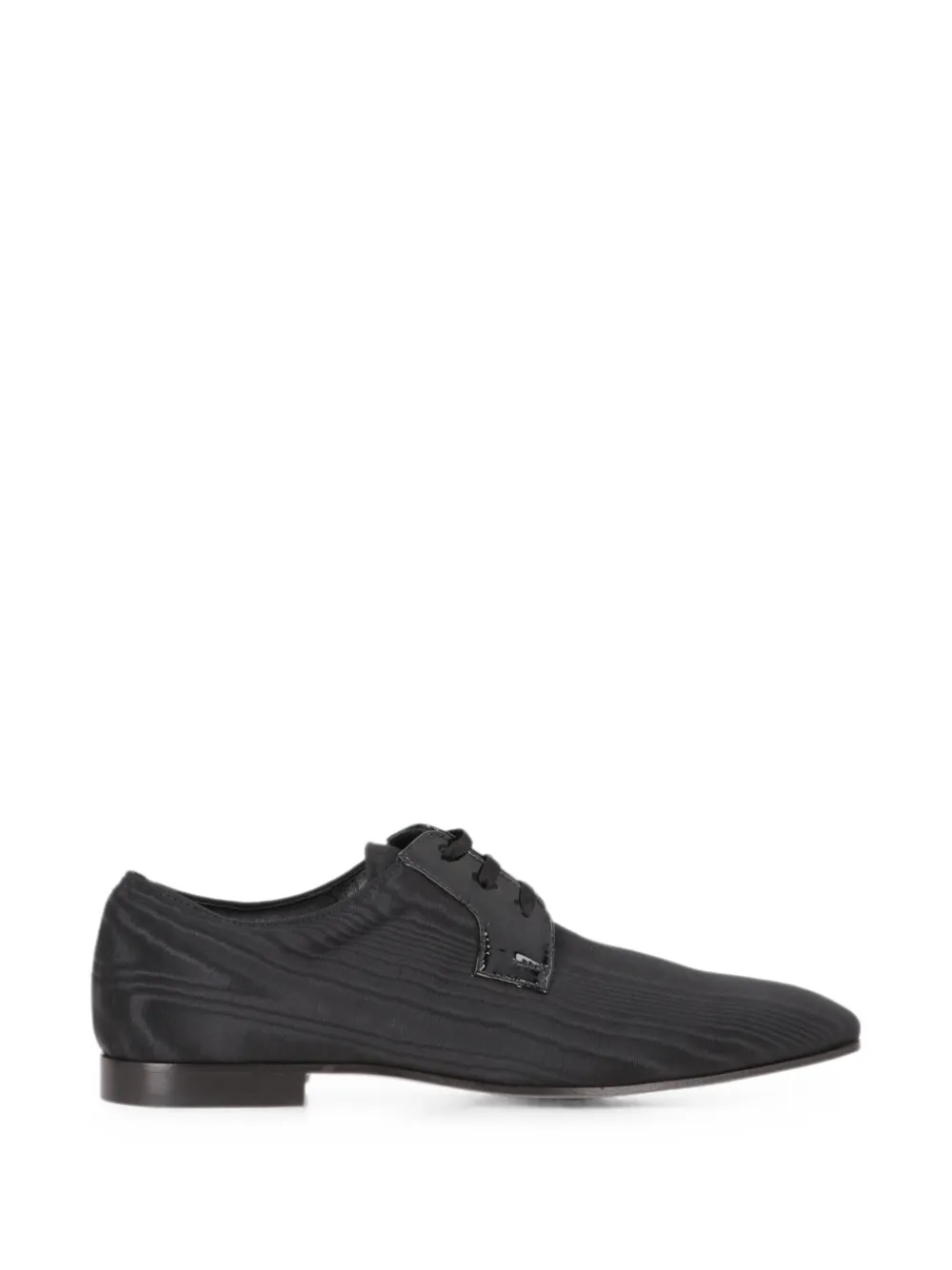 Tod's moiré-effect lace-up Oxford shoes - Schwarz