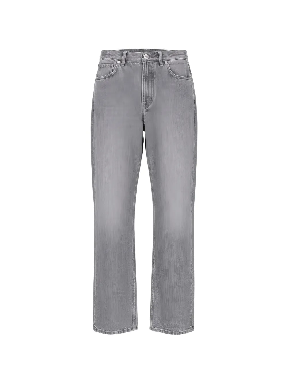 Isaia button-up straight-leg jeans - Grigio