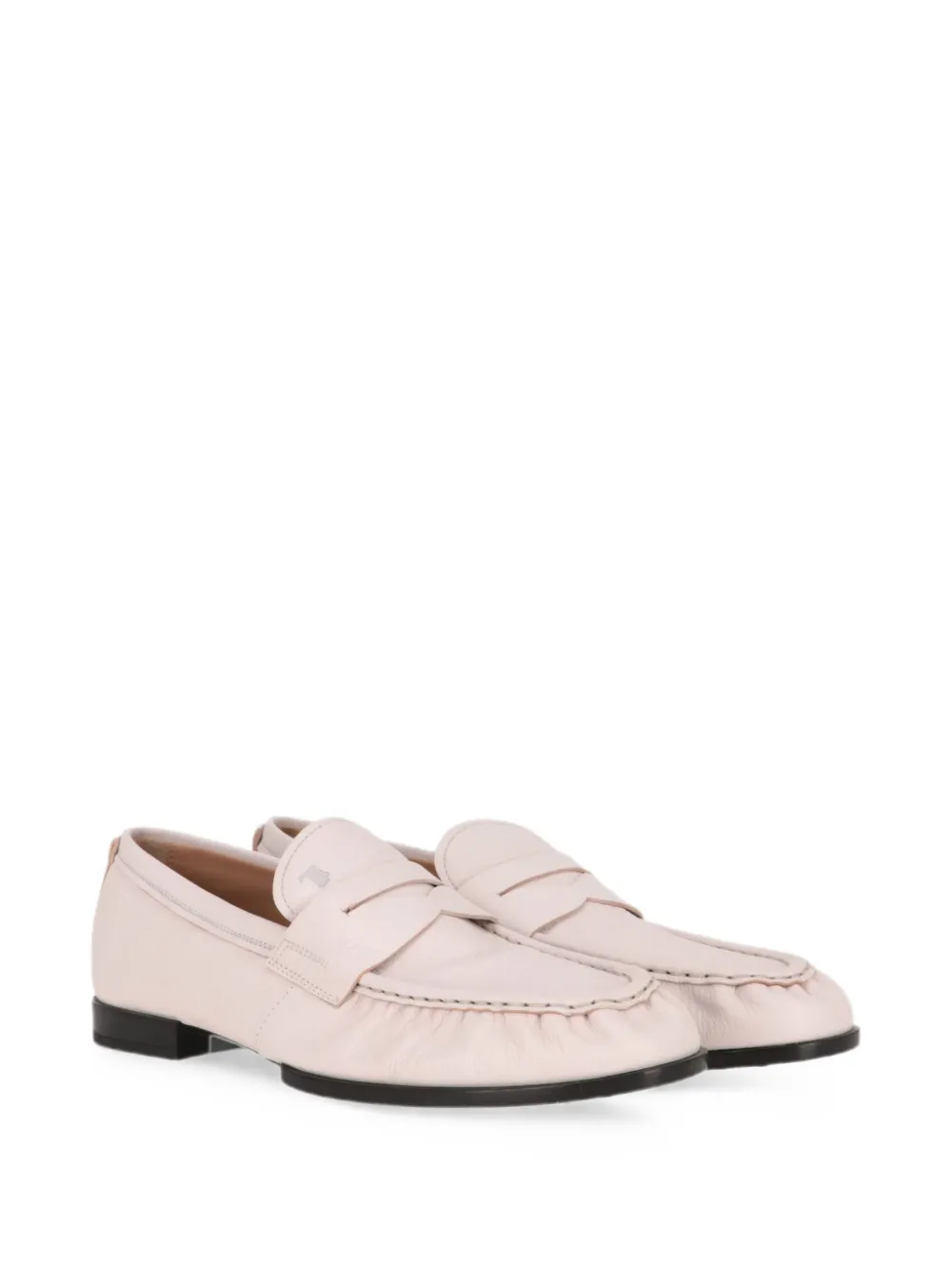 Tod's logo-embossed penny loafers Beige