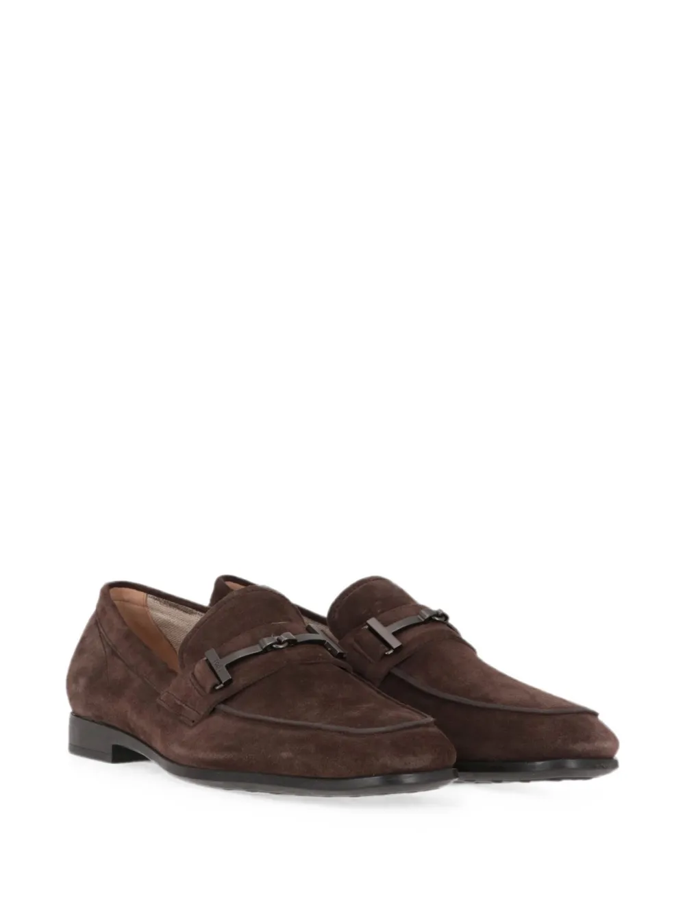 Tod's T Timeless suede loafers Bruin