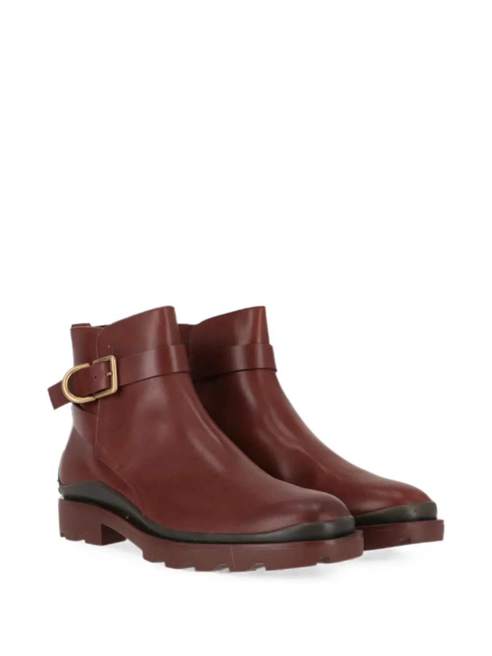 Tod's buckle-fastening Gomma ankle boots Bruin
