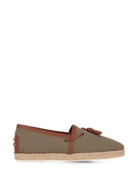 Tod's tassel-detail espadrille loafers