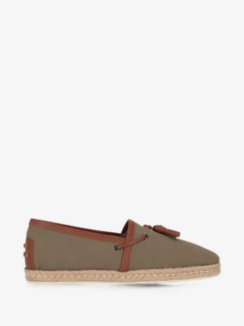 Tod's tassel-detail espadrille loafers
