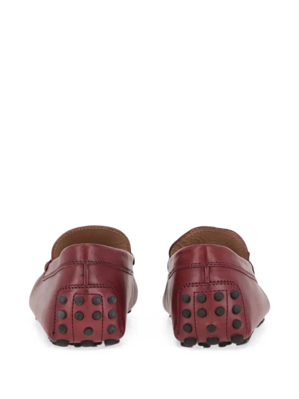 Tod's T-logo leather loafers Rood