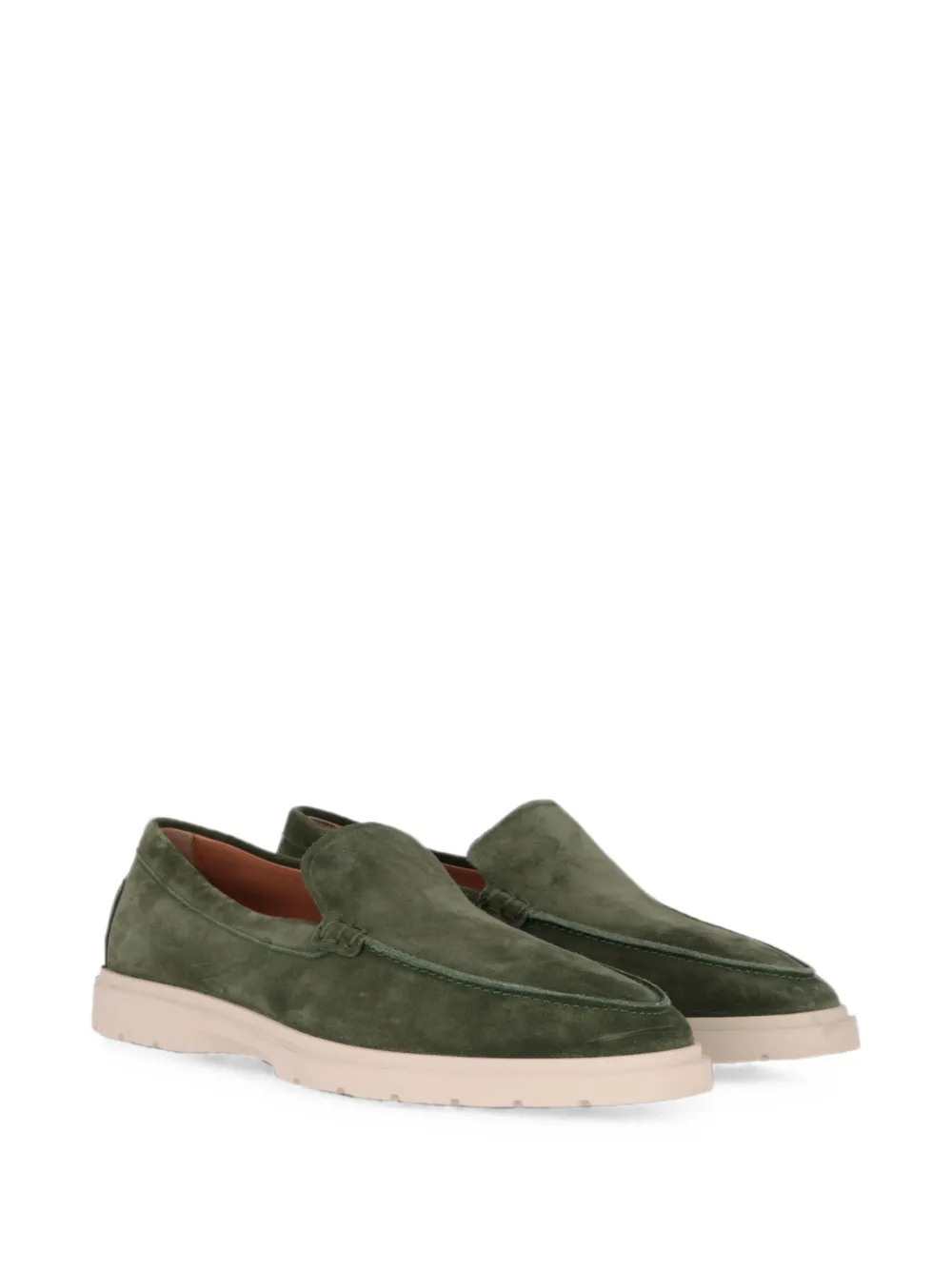 Tod's Gommino suede loafers Groen