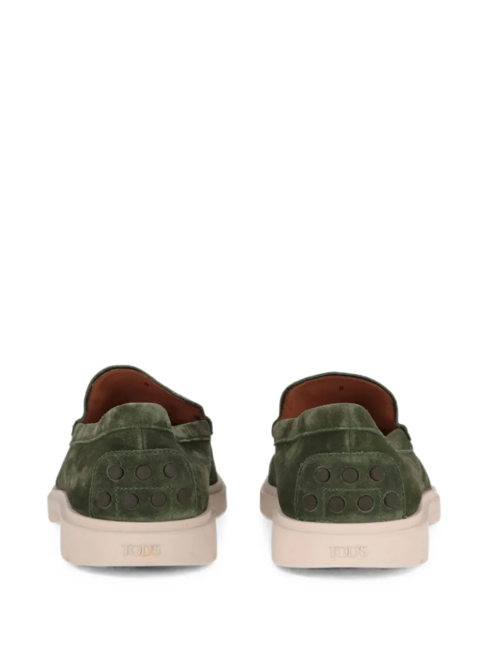 Tod's Gommino suede loafers Groen