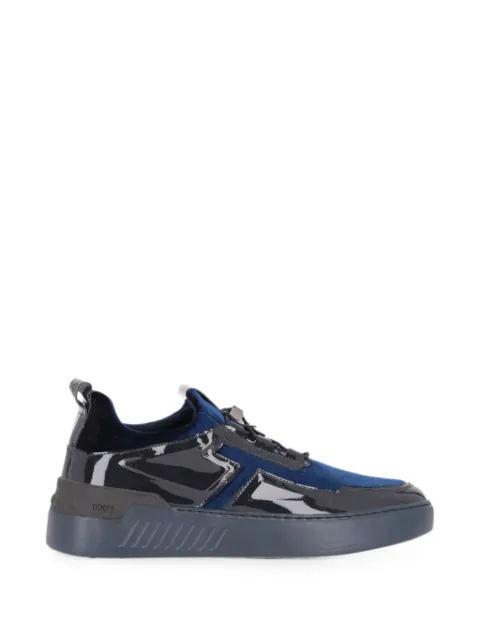 Tod's patent-leather velvet sneakers