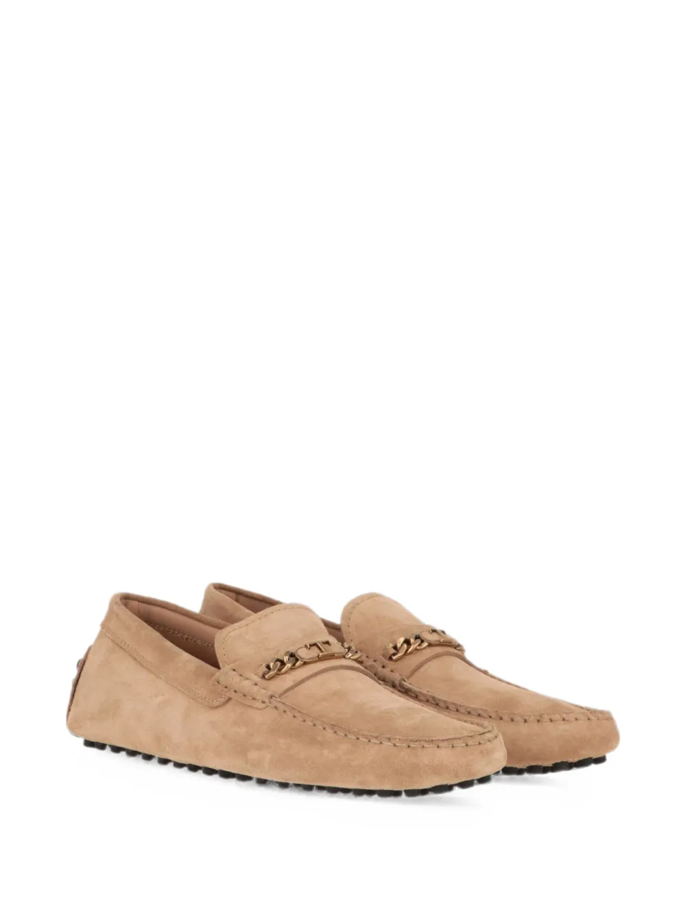 Tod's Gommino chain-link loafers Beige